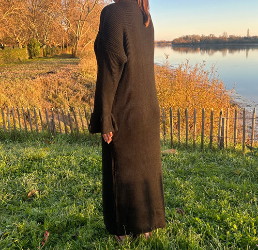 Robe longue en maille